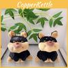 Bee Cartoon Charming Dog Stuffed Toy With Soft Fur Ideal Keychain For Couples Creative