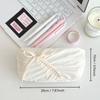 Solid Color Stationery Storage Bag Cute Bow Lipstick Storage Bag  Students