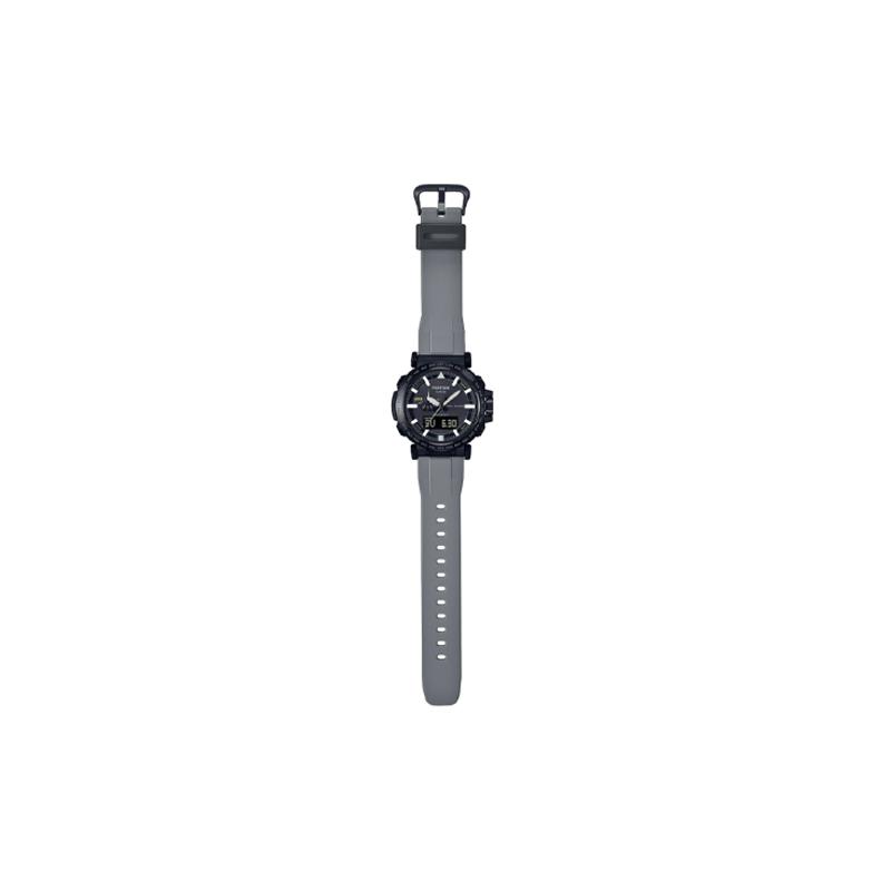 Casio CASIOPRO Серия TREK-Дисковый Двойной Дисплей Серия Для активного отдыха и альпинизма Водонепроницаемый и ударопрочный Кварцевый механизм Силиконовый PRW-6620YFM-1JR-человек