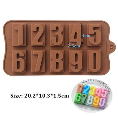 0-9 номеров DIY форма для пудинга 3D фруктовый торт инструмент для выпечки шоколада ледяная смола форма