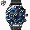 Classic Men's Watch Calendar Watch Men's Quartz Watch Casual Fashion Student Steel Watch