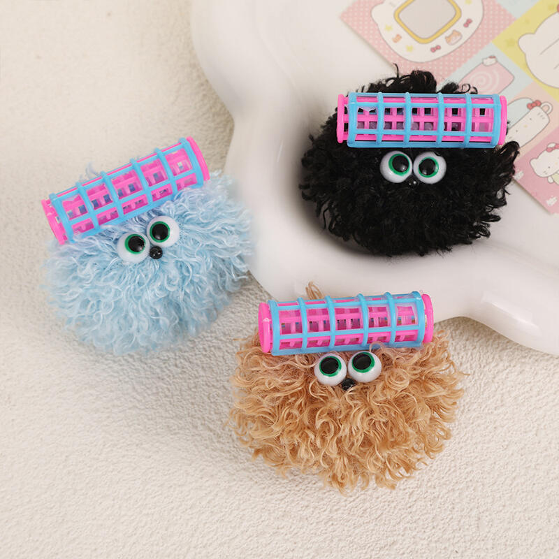 Elven Pogle Soft Dust Hair Roll Keychain Keyring