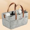 1 шт. Сумка-органайзер для подгузников на младенца, многоцелевая войлочная сумка-тоут, большая вместимость, ручной органайзер для детских принадлежностей и повседневных вещей
