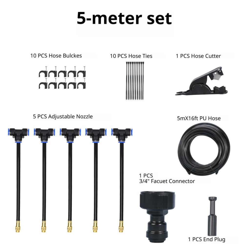 360° Garden Automatic Irrigation System, Upgraded Garden Watering System For Outdoor Plants, Drip Irrigation System Kit With Copper Sprayer For Lawns