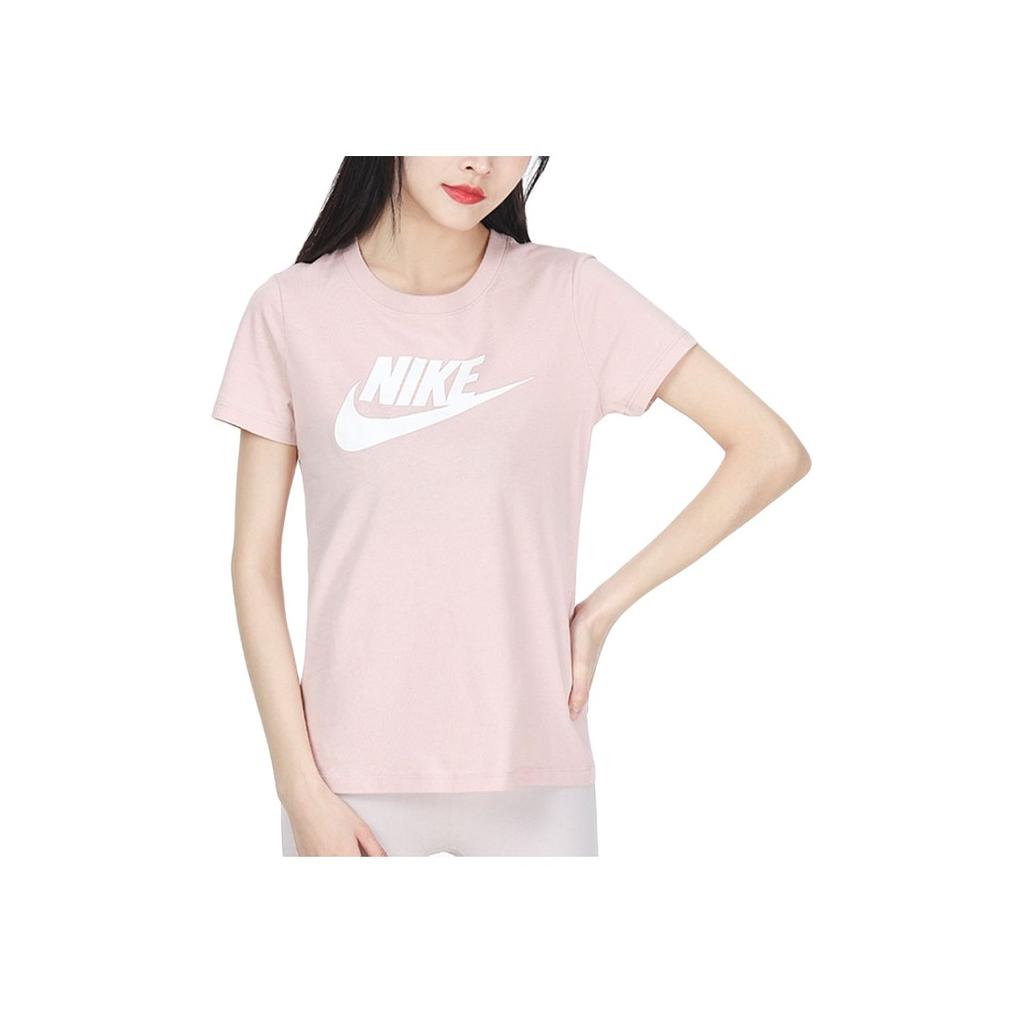 Nike Дышащая повседневная футболка с круглым вырезом и коротким рукавом, женские топы Oxford-Pink BV6170-601