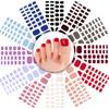 Новые однотонные наклейки для ногтей с зеленым луком без запекания, гелевые наклейки для ногтей на ногах, гелевые наклейки для ногтей без света