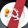 Weihnachten Deer Schneeflocke Кольцо-салфетка Холтер Hochzeit Antike Party Tisch