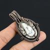 Howlite 999 Copper Wire Wrapped Pendant, Handmade Gemstone Pendant Jewelry, Gifts For Wife Brand New Pendant