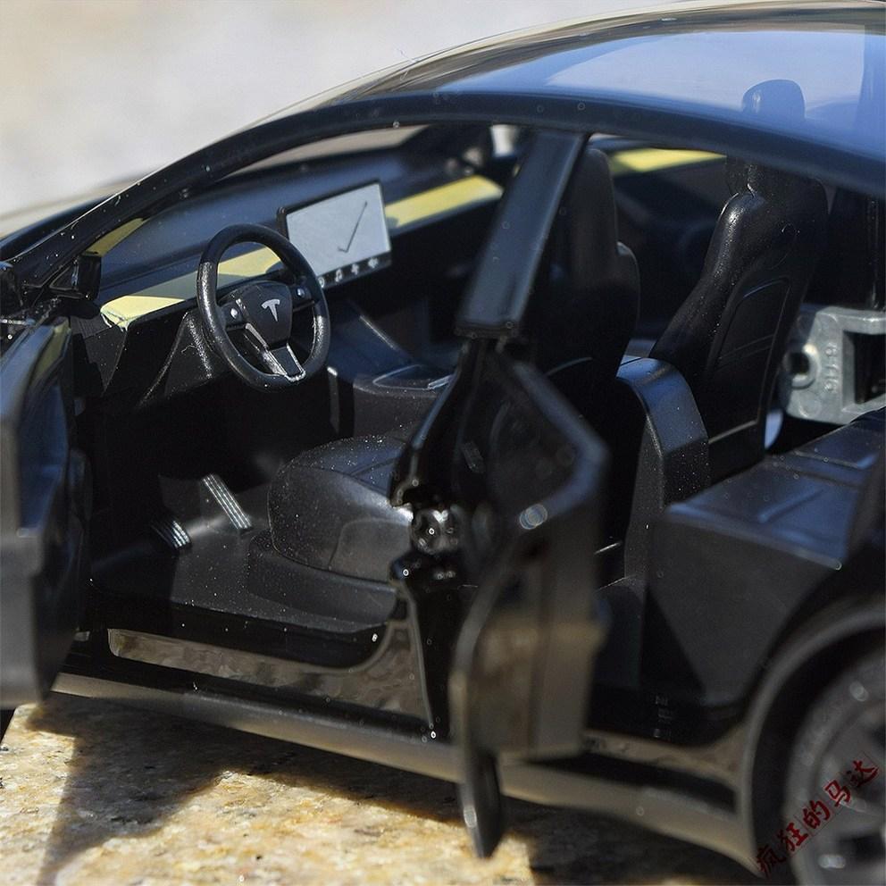 Премиум 1:Литой Модель Tesla Model Y Электромобиль Внедорожник Седан Сплав Инерционная Модель Машинки - Белый