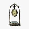 13.97 Cm Victorian Style Clock with Compass Unique Desk Decor Gift Wedding, Thanksgiving, Chinese New Year, Christmas