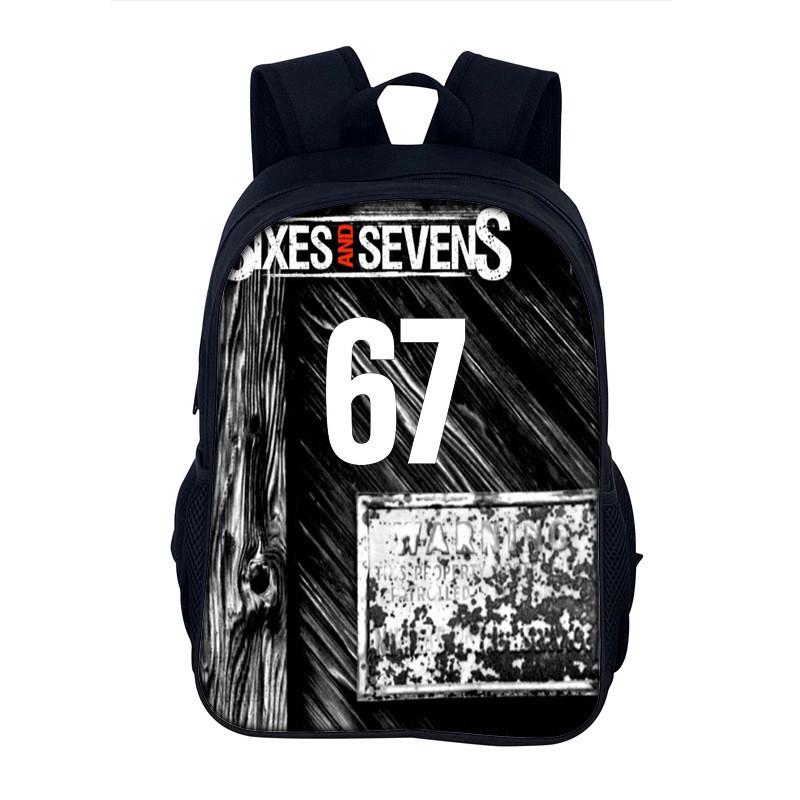 Unisex School Backpack With Printed Characters And Pu Interior For Educational And Daily Use