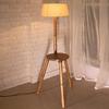 Wood Tripod Floor Lamp, Mid Century Standing Lamp, E27 Lamp Base, Modern Design Floor Reading Lamp for Living Room Bedroom, Study Room and Office,