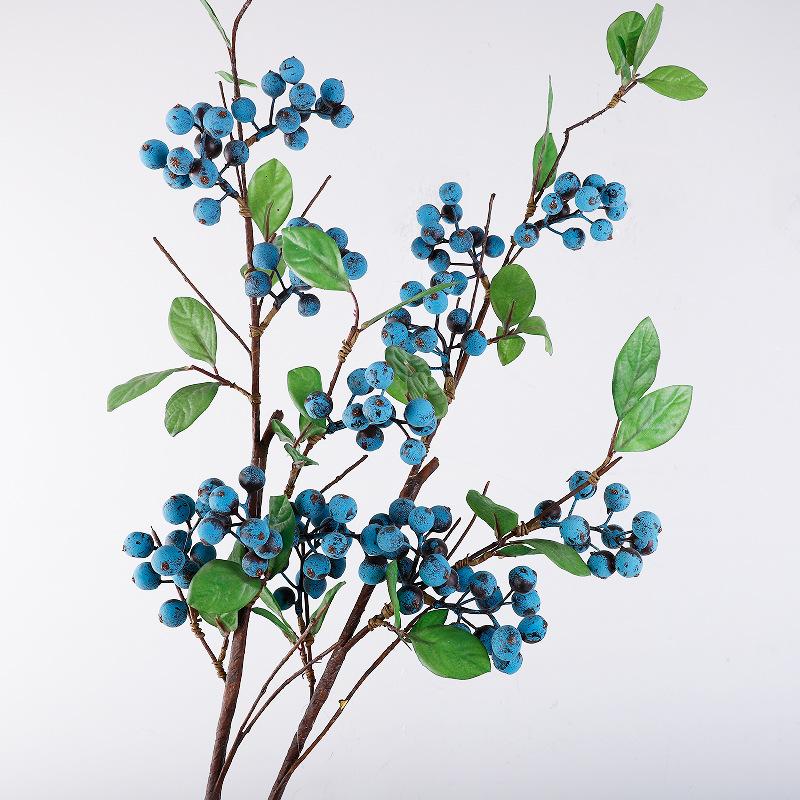 Long branch simulated red fruit, rich fruit, big branch red bean holly fruit, New Year's Eve red fruit decorative fruit