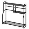 Yamazaki Jitsugyo 5235 Stove Side Rack Black Tower Seasoning Rack with Hook Approx. W53XD15.3XH51cm