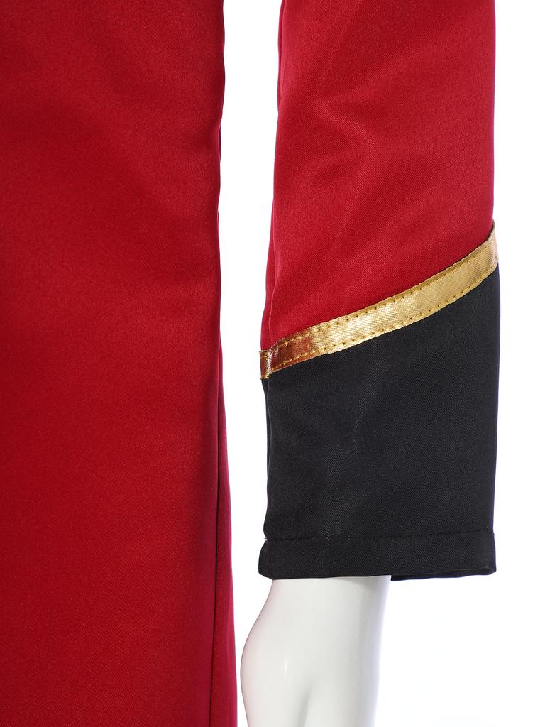 Kids Vintage Medieval Steampunk Tailcoat Long Sleeve Fake Two Piece Tuxedo Victorian Jacket for Dress Up Party Costume