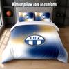 FC Zürich Design Bed Bedding Set 1 Duvet Cover + 2 Pillowcases Soft Breathable Household Bed Linens