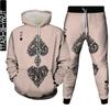 Poker Graphic 3D Print Men's Outdoor Fashion Clothing Tracksuit Costume Homme 2 Pieces Set Hoodies Jogging Pants Oversized S-6XL