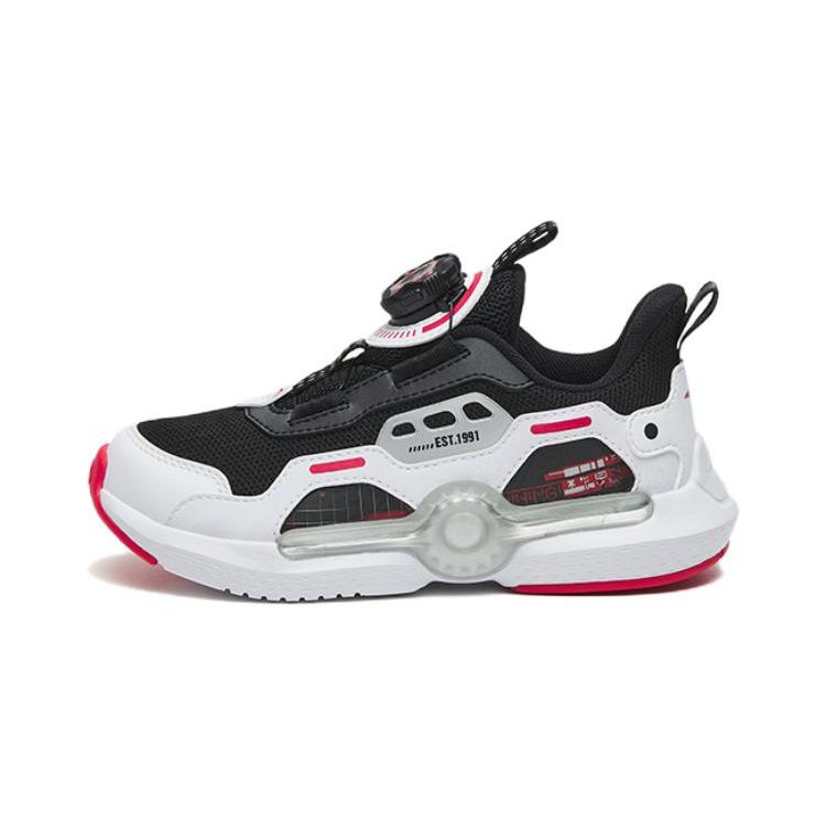 Anta Antiskid Wear-Resistant Childrens Casual Shoes Kids Sneakers Black White Red 312249909-4