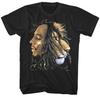 Bob Marley Profile Lion T Shirt Mens Rock and Roll Classic Band Tee New Black