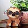 Glasses Display Stand Heavy Duty Wooden Cute 3D Fox Dog Animal Eyewear Reading Eyeglass Show Holder Home Use