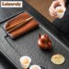 Double Sided Coral Velvet Tea Towel Thickened Absorbent Soft Kitchen Cleaning Cloth Towel Table Mat Pad Coaster Tea Accessories