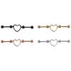 Design Lady Gothic Party Piercing Heart Earring Ear Bone Stud Women Earring Korean Style Earring