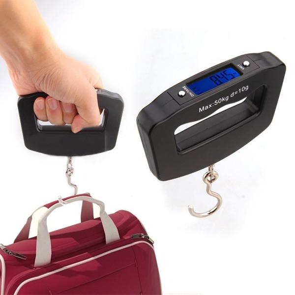 50KG/10G Digital LCD Hanging Luggage Pocket Weight Electronic Scale Hook