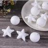 6Pcs/set Plastic Xmas Star Hanging Ornaments Cute Christmas Balls Pendants Party Supplies