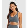 Спортивный бюстгальтер Vital Seamless V Neck Strong Grey Marl B3a4k gcsV