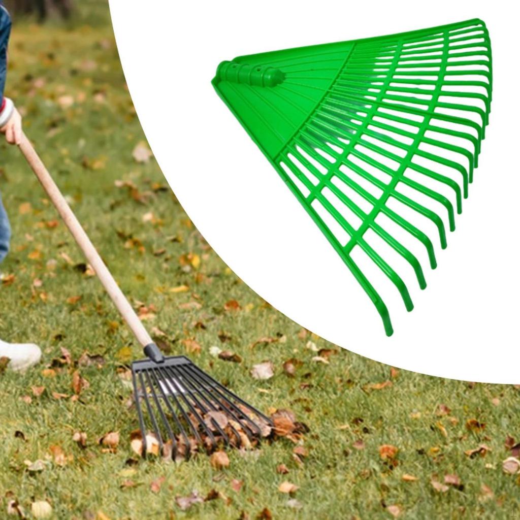 Садовые грабли для листьев, головка, садовый инструмент для уборки, 42x34 см, легкие, для весенней уборки кустарников и травы