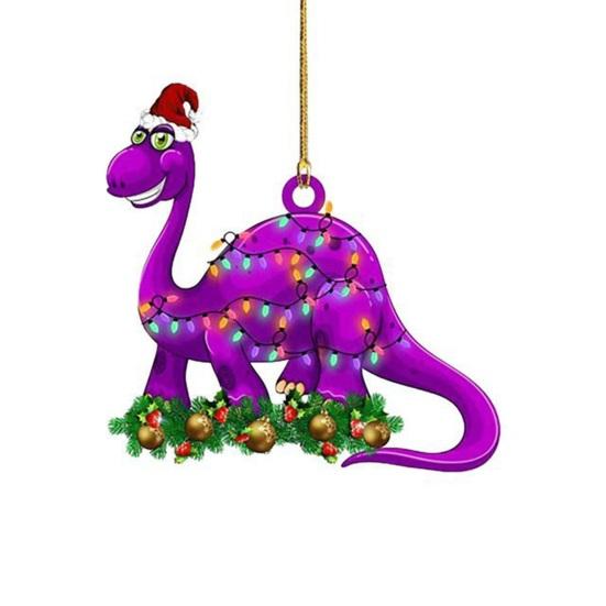 Dinosaur Car Hanging Decoration Christmas Festive Tree Trendy Various Styles Ornament for Home Scene Layout