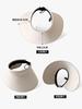 Wrap-around Full Face Sunscreen Hat Women's Summer Big Brim Empty Top Sun Hat Cycling UV Protection Ice Silk Sun Hat
