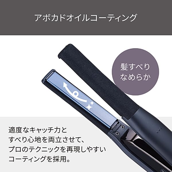 TESCOM Hair Straight Protect совместим с температурным автоматическим Nobby от Easy Iron, утюжок, ионизация, 15 мм, Overseas, функция регулировки/блокировки/памяти,