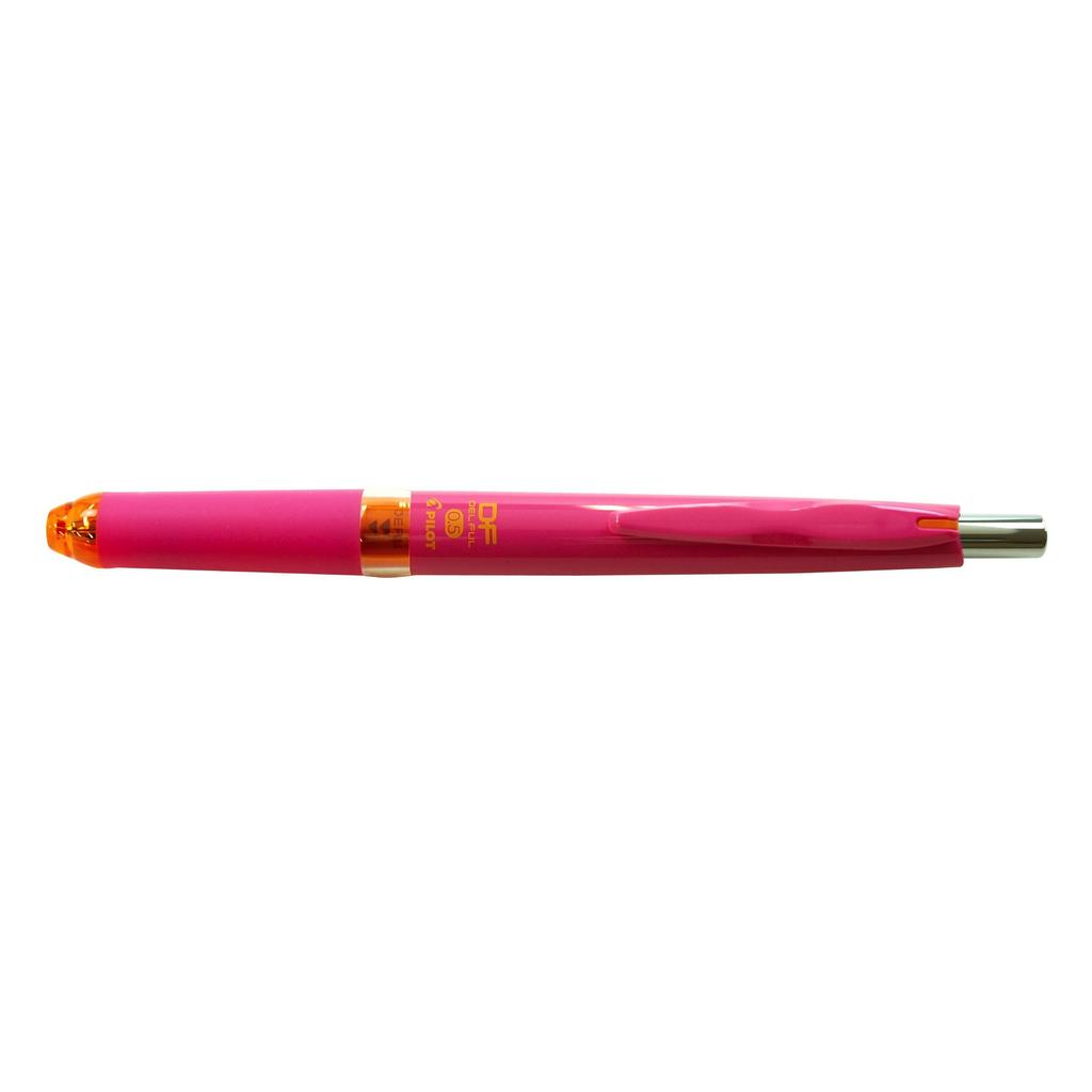 Pilot Double Knock Mechanical Pencil Delful Pink Orange 0.5mm & HDF-50R-PO