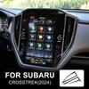 ABS Carbon Fiber Sticker For Subaru Crosstrek 2024 Impreza 2024 Car Interior Trim Central Control Air Outlet Cover Accessories.