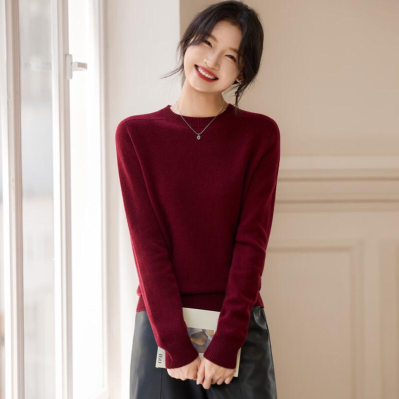 Srcr Women's 100% Wool Autumn/Winter Knit Sweater