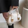 Корейская портативная сумка для боулинга женская 2025 новая нишевая ретро сумка-ракушка высококлассная универсальная сумка-мессенджер
