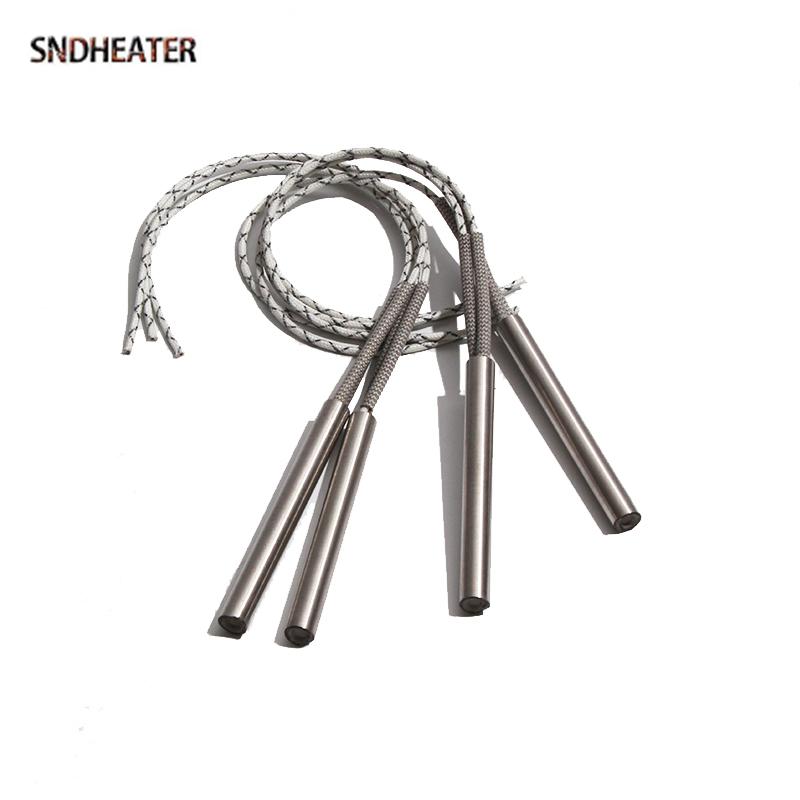 SNDHEATER 110V 220V Cartridge Heater Rod Resistance 8x62/65/68/70/75mm SS316 Tubular Heating Element 200-240W for 3D Printer