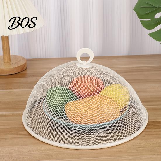 Mesh Food Protector Round Metal Cover, Fine Protector, Heavy Duty Cake Dessert Cover Dome with Handle, Dustproof Net Tent for Outdoor BBQ Picnic