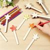 60Pcs Wooden Five Point Star Wand Slices Unfinished Wood Star Wand For Kid Adult Painting Kid Birthday Christmas Party