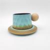 Retro Ceramic Cup Mug Style Simple Afternoon Tea Cup Creative Coarse Pottery Coffee Cup Saucer Set