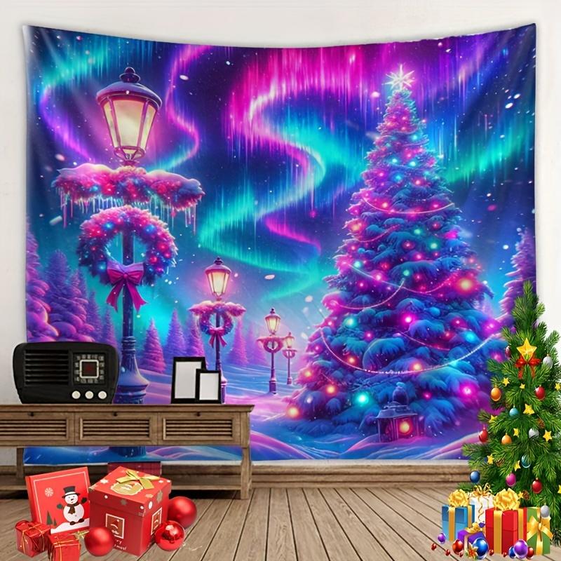 VIKAMA Christmas Tapestry Holiday Party Gathering Wall Hanging Living Room Bedroom Wall Decoration Home Decor