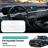 Автомобильный набор защитных пленок для Hyundai Tucson 2024-2025, закаленное стекло, защитная пленка для экрана, радио, GPS-навигация, панель приборов, панель кондиционера