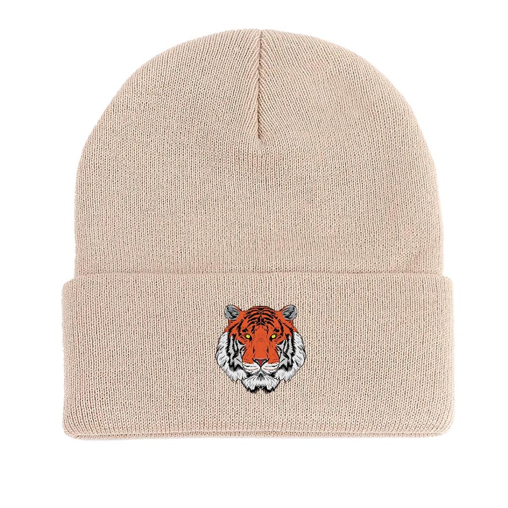 Шапка Fierce Tiger Winter Knitted Cap Beanie, шапка Animal Skull Cap Cancer Chemo Thermal Sporting Bonnet Knit Beanie