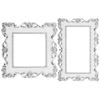 Rose Edge Single and Double Silver Light Switch Cover Surround Socket Frame Home Decor Wall Sticker