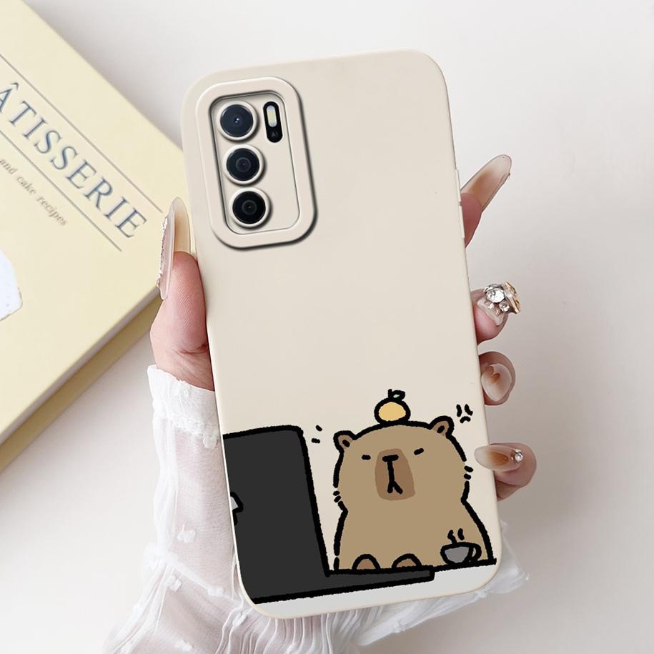 For OPPO A16 Case CPH2269 Shockproof Cover Popular Flower Matte Coque For OPPO A16S A54S CPH2271 CPH2273 Phone Cover A 16 S Capa