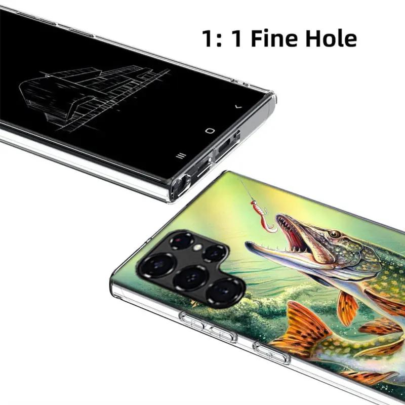 Рыбалка на форель Чехол для Samsung S23 S22 Ultra S24 FE S25 Edge Телефон Galaxy S21 S20 FE S10 Plus Чехол Роскошная крышка Силиконовый F
