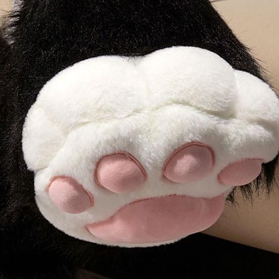 1 шт. Перчатка-лапа животного, ботинок, плюшевая пушистая лапа, обувь, пушистая милая перчатка-лапа кошки, аксессуары для косплея для костюмированных вечеринок, вечеринок в животной тематике