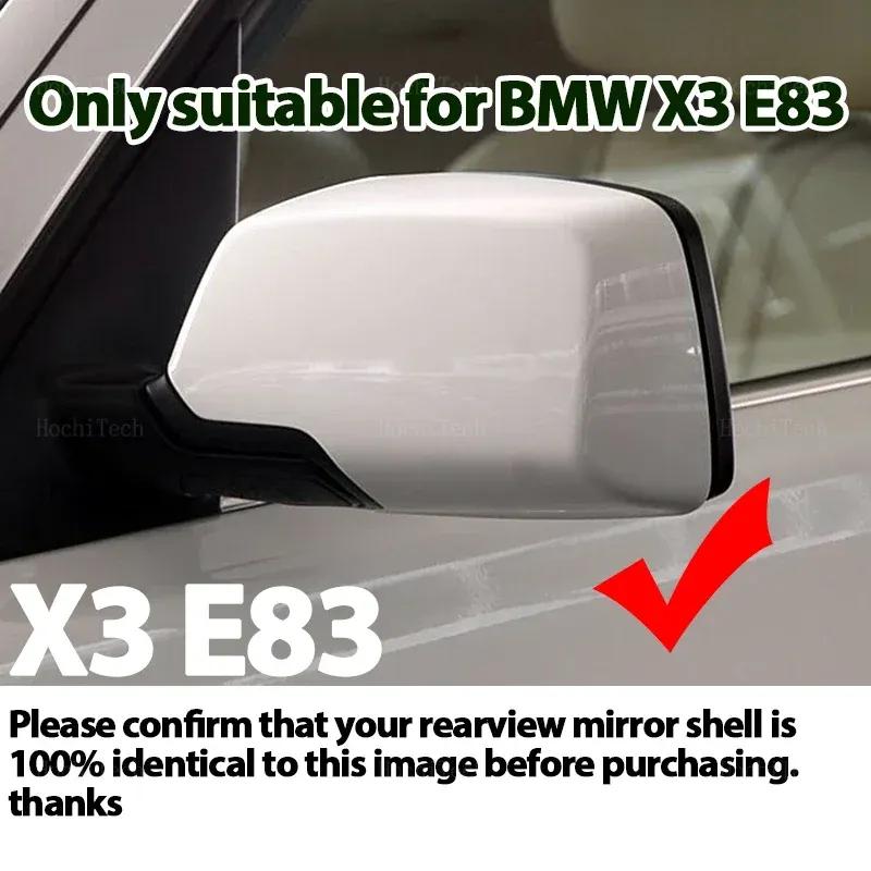 Для BMW X3 X 3 E83 2003-2010 Высококачественные Накладки на Боковые Зеркала Заднего Вида Ярко-Черный Углепластик Детали для Стайлинга с Инструментом
