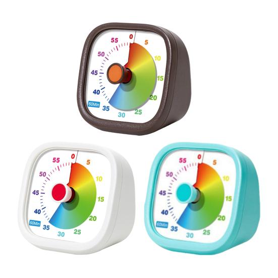Visual Timer for Kids 60 Timer Silent Countdown Minute Pomodoro Timer Clock Rainbow Color Desk Time